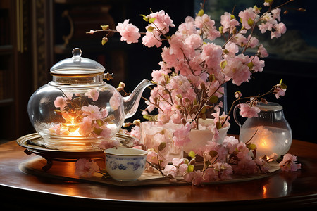 创意美感的龙井茶壶图片