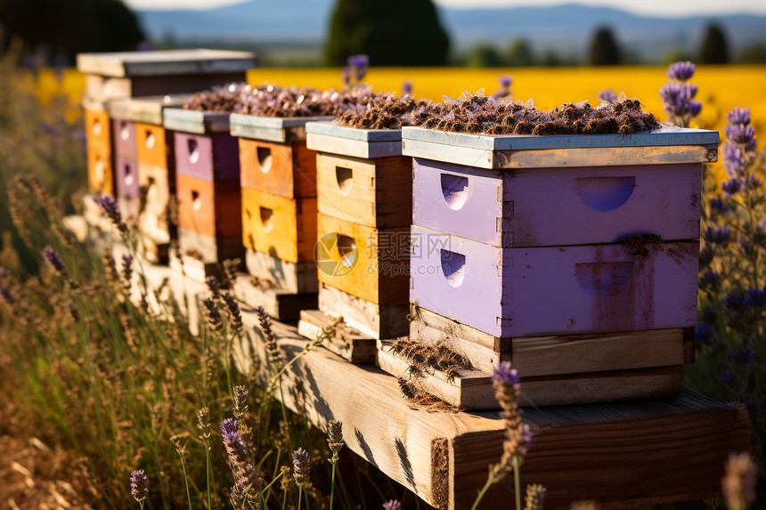 农业养殖的蜜蜂图片