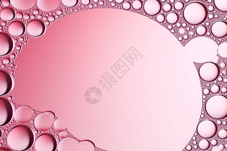 粉色油滴气泡创意背景图片