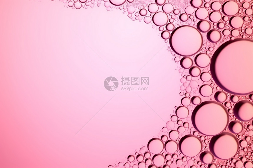 抽象粉色气泡创意背景图片