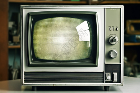 复古的小电视背景图片