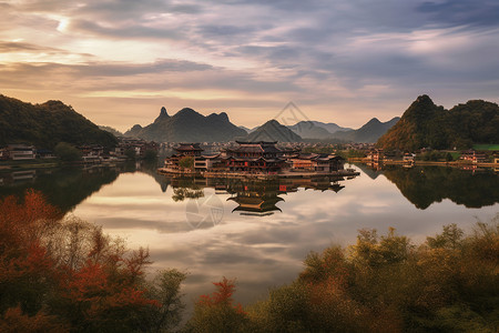 美丽的湖水风景图片