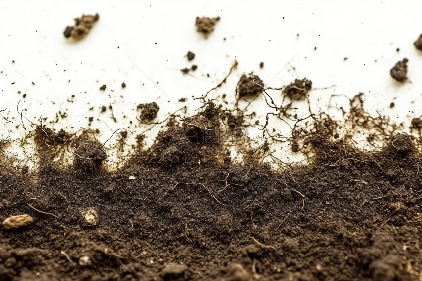 地上自然的泥土图片