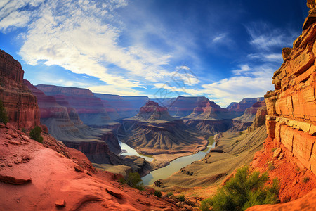 美丽的红岩风景图片