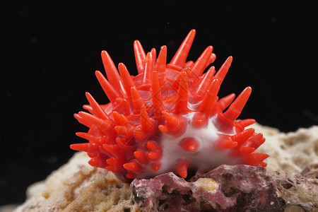 红色的海底珊瑚背景图片