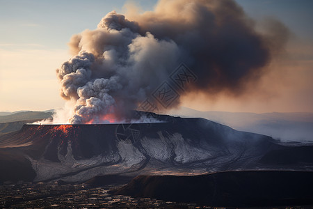 岸喷发火山喷发背景