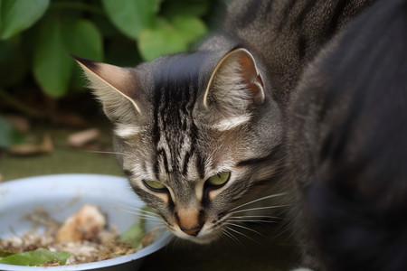 一只流浪猫无家可归的猫高清图片