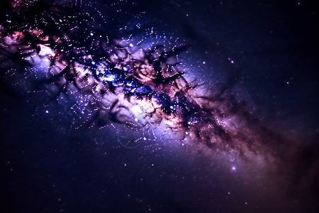 紫色星河背景图片