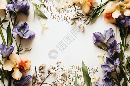百合花装饰婚礼背景图片