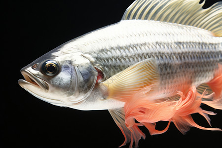 美丽的暹罗斗鱼背景图片