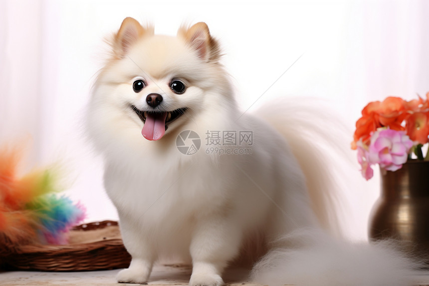 宠物博美犬图片