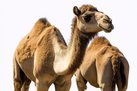 单峰驼可爱且高傲的骆驼背景