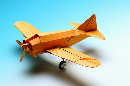 制作飞机素材创意美感的飞机模型插画