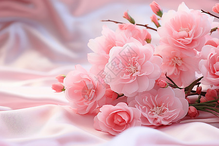美丽的粉色花卉背景图片