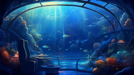 冲绳海水族馆海底世界设计图片