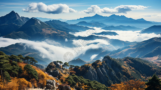 高耸的云层图片