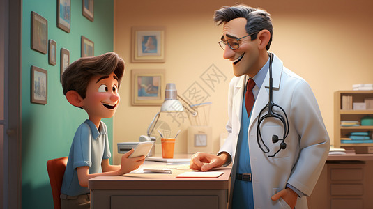 医生正在看病人高清图片