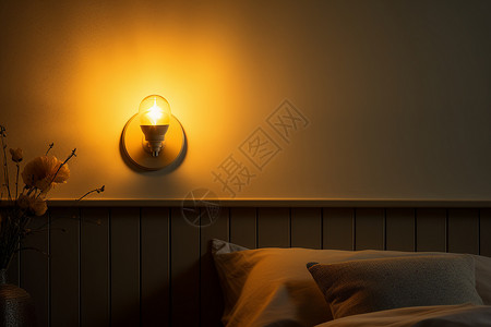 卧室的床头灯图片