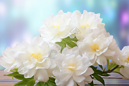春天的茉莉花朵背景图片
