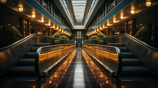商场观光电梯自动化的商场扶梯设计图片