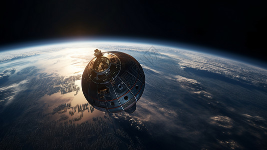 宇宙飞船返回地球设计图片
