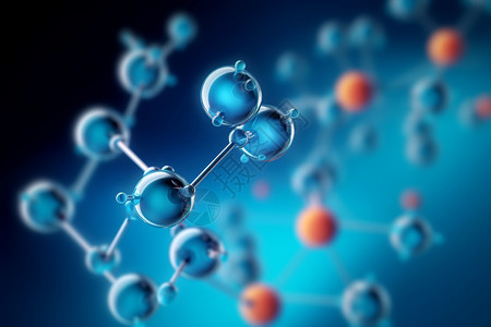 化学中的氢分子背景图片