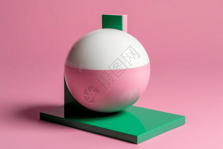 粉色球抽象设计图片