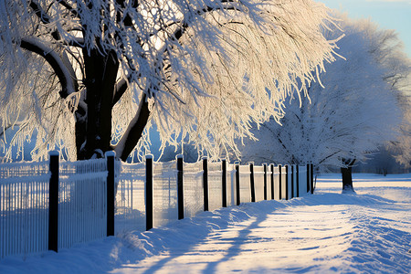 冬季的公园图片