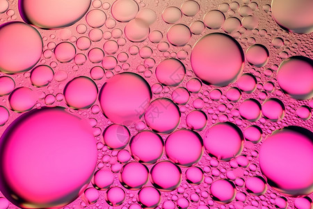 粉红色气泡的背景图片