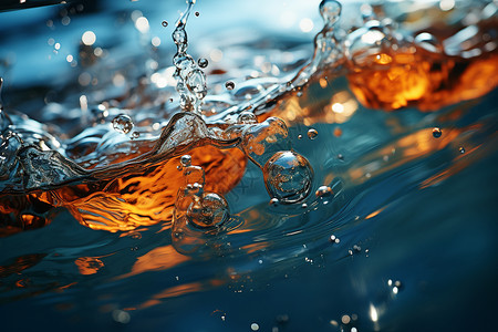 泼水的素材运动中的水面设计图片
