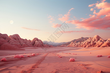 陇东地貌沙漠世界地貌风光设计图片