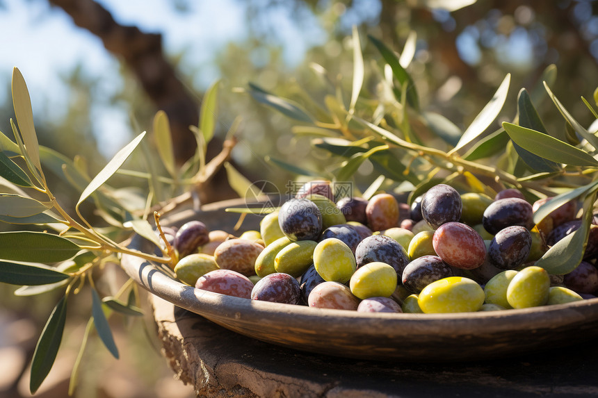 健康的橄榄果实图片