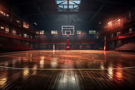 篮球场夜景篮球场设计图片
