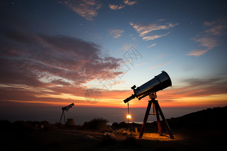 天文爱好者夜间图片