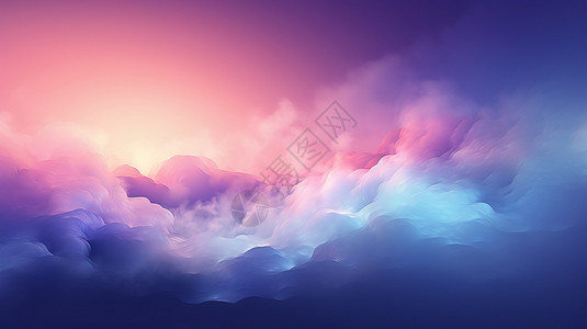 蓝紫色云朵背景图片