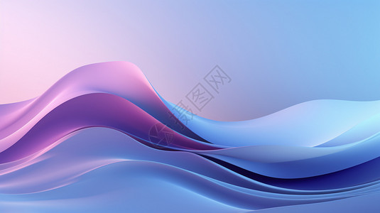 波浪线纹路蓝紫色广告图高清图片