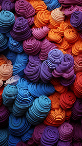 棉线纱线纺织品设计图片