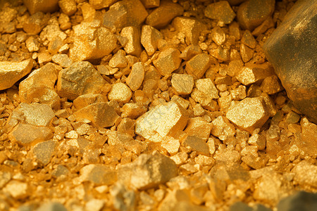 砂矿宝藏金块挖掘背景