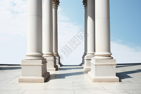 简单的柱古典的建设高清图片