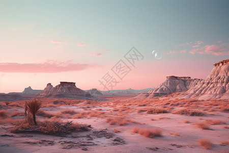 梦幻美丽的沙漠图片