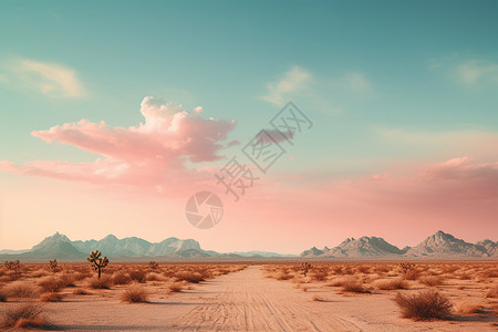 寂静梦幻的沙漠图片