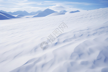 冬季天气素材白雪皑皑的雪山背景