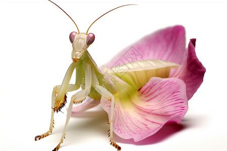 兰花螳螂背景图片