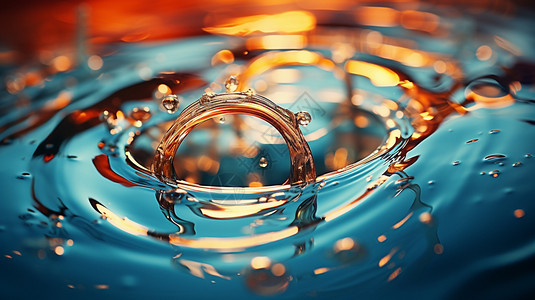 闪烁素材透明荡漾的水设计图片