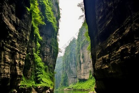 喀斯特悬崖亚洲喀斯特山背景