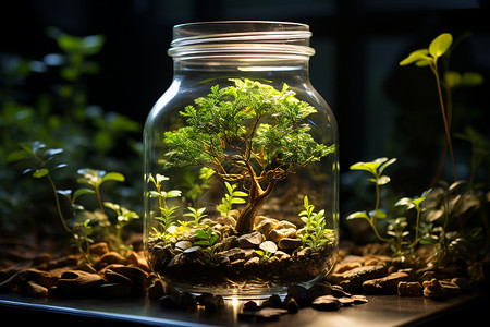 植物生态瓶图片