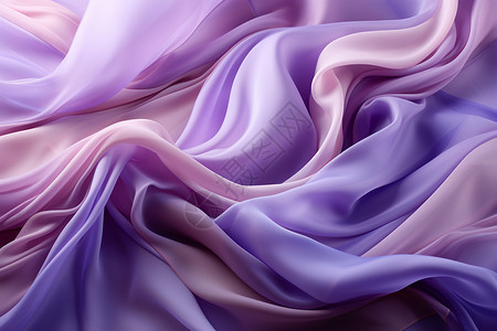 流动的紫色丝绸壁纸背景图片