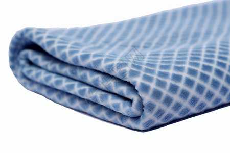 蓝色格子毛巾背景图片