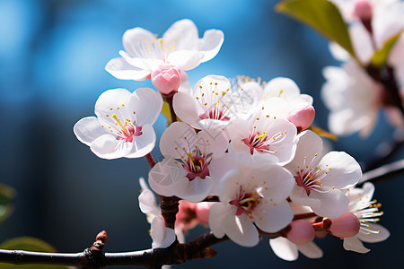 一朵朵盛开的桃花高清图片