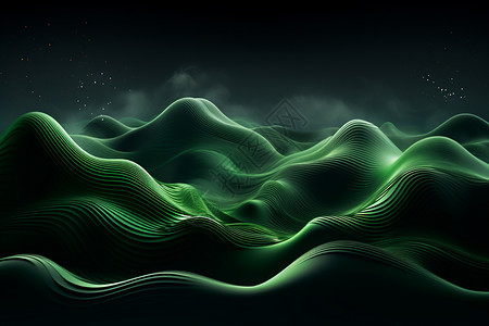 抽象3D波浪线背景图片